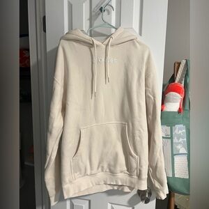 Glossier Tan sweatshirt size medium
